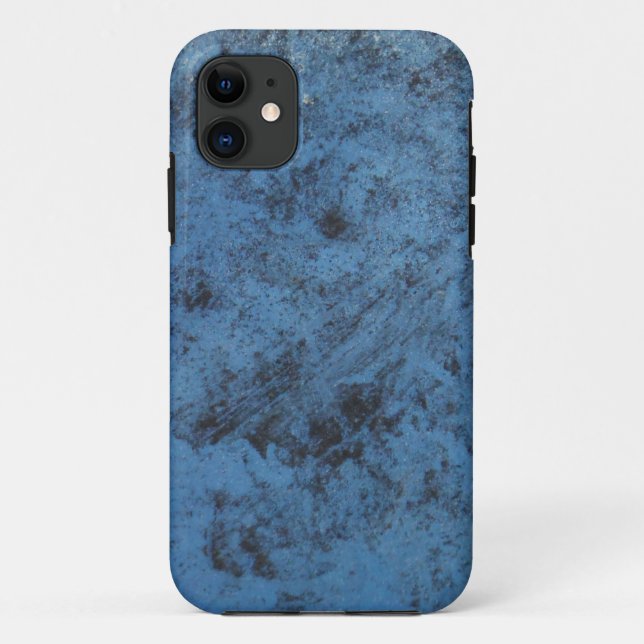 Bright blue vintage Case-Mate iPhone case (Back)