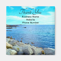 Bright Blue Water Photo Thank You Customer