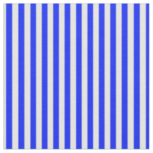 Bright Blue & White Stripes Fabric