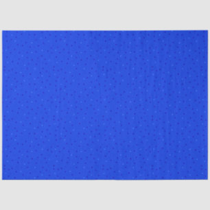 Bright blue with small polka dots. tissue paper