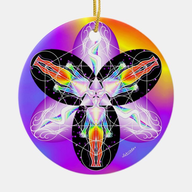 Bright Body/EarthWise Ceramic Tree Decoration (Front)