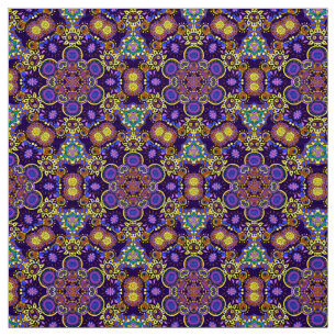 Bright Bohemian Boho Hippy Chic Pattern Fabric