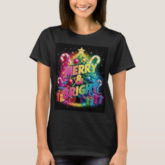 Bright & Bold Christmas Colours T-Shirt for Women