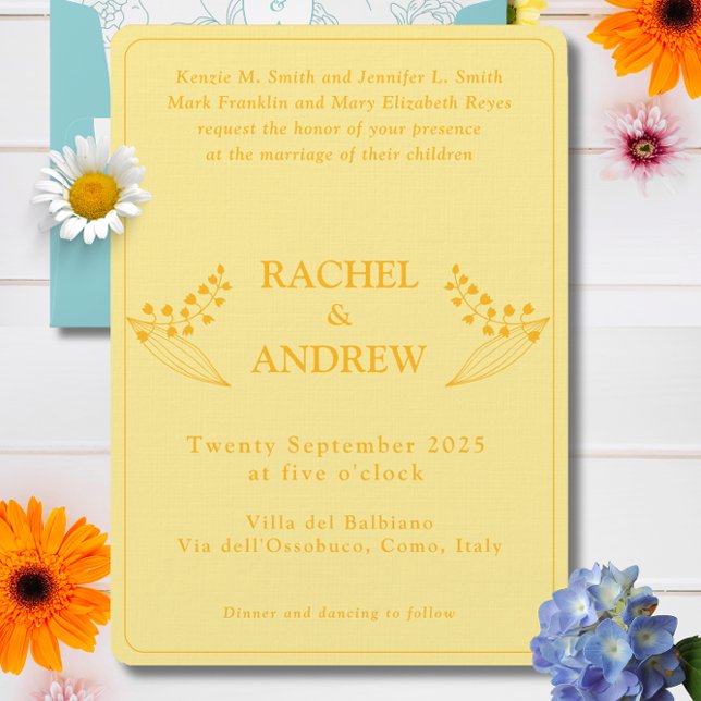 Bright bold curved Wedding Invitation (Creator Uploaded)