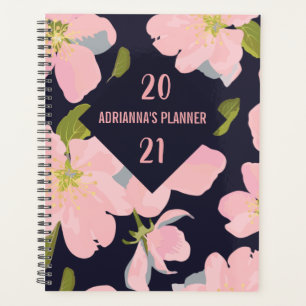 Bright Bold Floral Pattern Yearly Planner