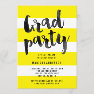 Bright & Bold Graduation Invitation