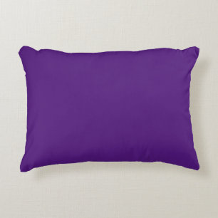 Bright Bold Purple Solid Block Colour Decorative Cushion