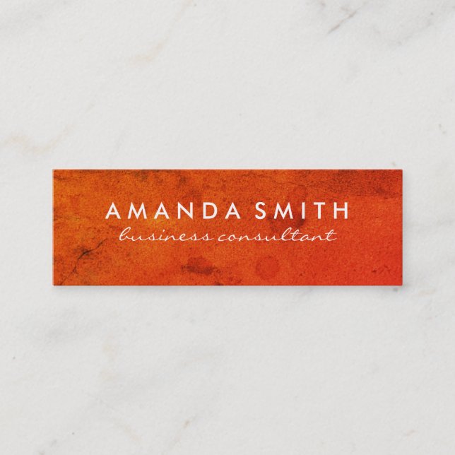Bright Bold Texture Mini Business Card (Front)