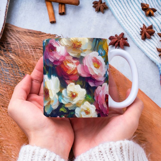 Bright & Bold Vibrant Florals Coffee Mug (Creator Uploaded)