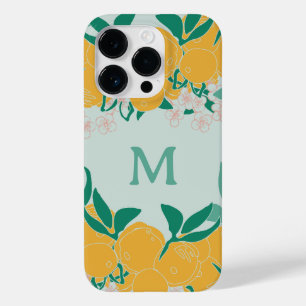 Bright Botanical Citrus Monogram  Case-Mate iPhone 14 Pro Case