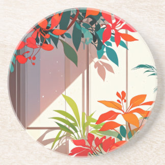 Bright Botanical Garden at the Doorstep  Coaster