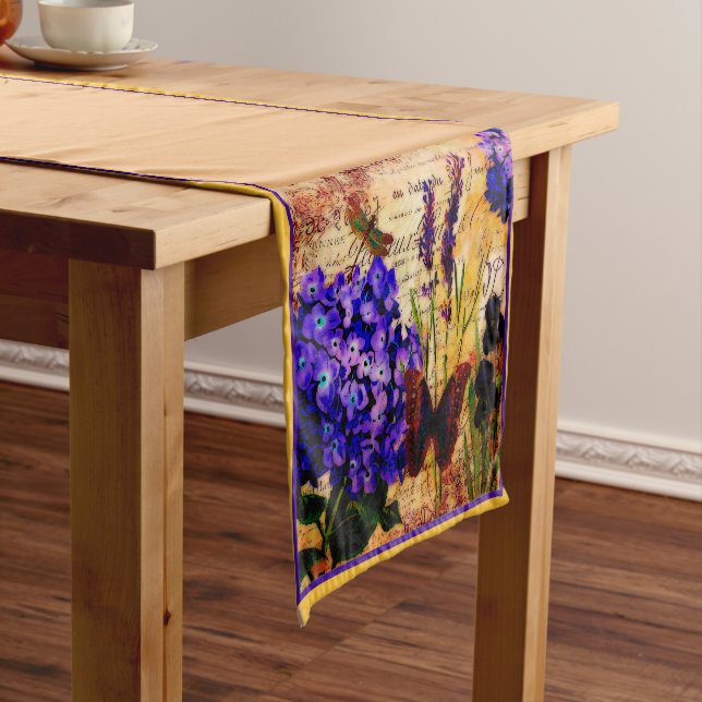 Bright botanical medium table runner (In Situ)