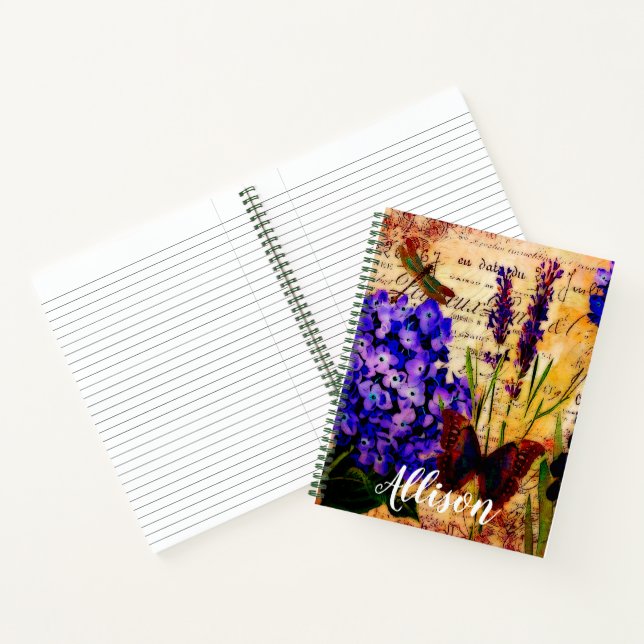 Bright botanical personalised notebook (Inside)