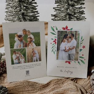 Bright Boughs   Botanical Christmas Photo Holiday Card