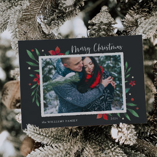 Bright Boughs Merry Christmas Photo Holiday Card