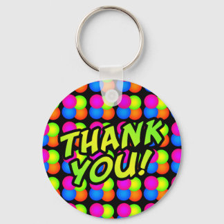 Bright Bubbles Thank You! Key Ring