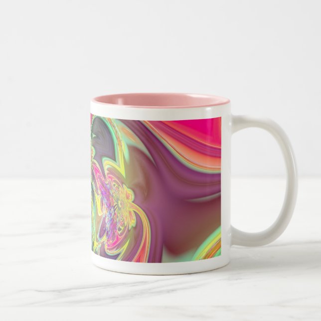 Bright Burst of Colour Two-Tone Coffee Mug (Right)