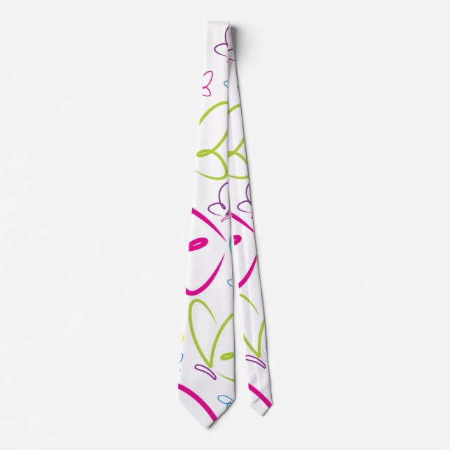 Bright butterflies tie (Front)