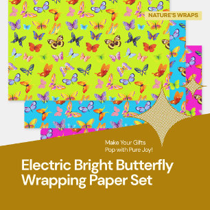 Bright Butterfly Bliss Gift Wrap Set