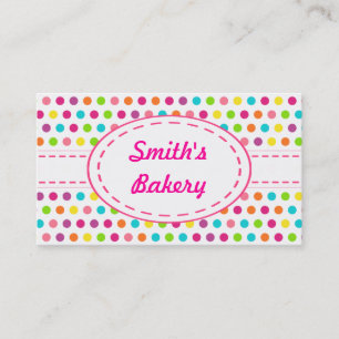 Bright Candy Dots Business Cards