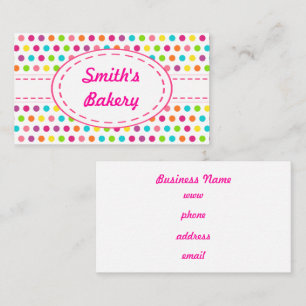 Bright Candy Dots Business Cards