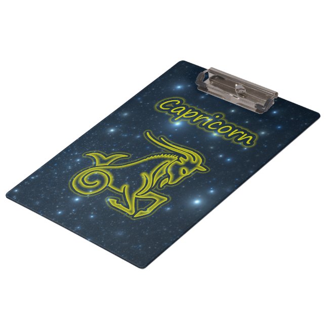 Bright Capricorn Clipboard (Angled)