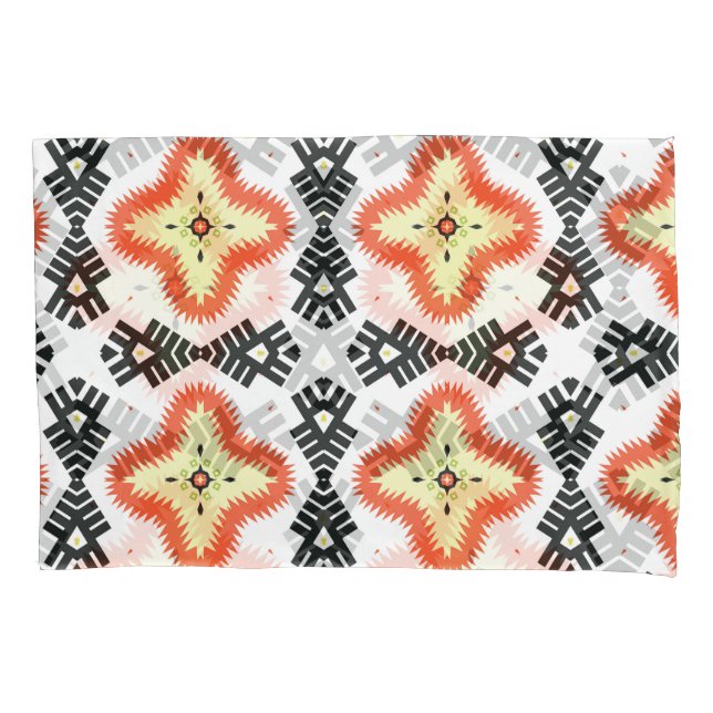 Bright Carpet: Ethnic Aztec Ornament Pillowcase (Front)