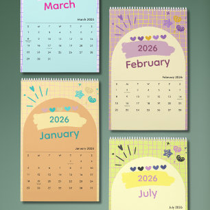 Bright & Cheerful Aesthetic Calendar