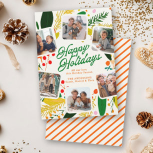Bright & Cheerful Modern Cute Happy Holiday Card