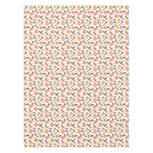 Bright Cheery Citrus and Cinnamon Christmas Tablecloth