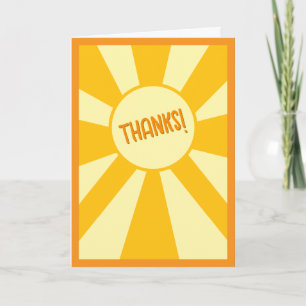 Bright Cheery Thank You Holiday Card
