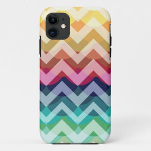 Bright Chevron Scallop Summer Pattern iPhone 5 iPhone 11 Case