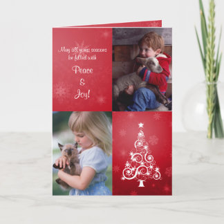 Bright Christmas Folded Photo Card