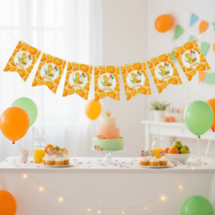 Bright Citrus 1st Birthday Bunting