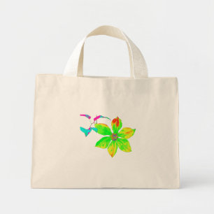 Bright Clematis Flower Mini-Bag Mini Tote Bag