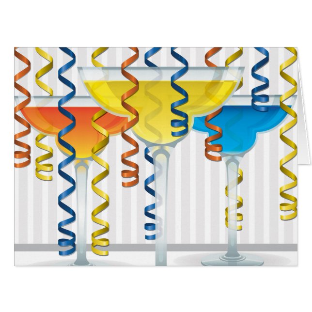 Bright cocktail and ribbon (Front Horizontal)