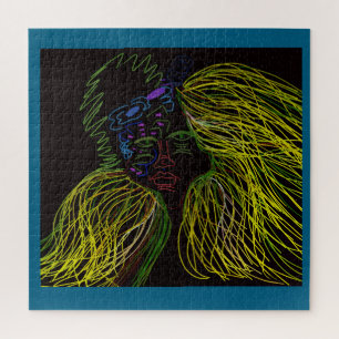 Bright Colored Puppet Jigsaw Puzzle