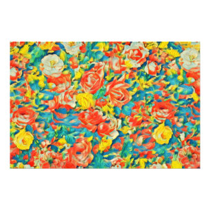 Bright Colorful Floral Blossoming Garden Fine Art Photo Print