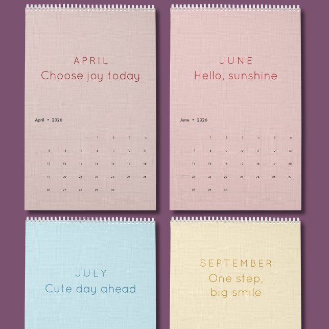 Bright & Colorful Inspiration Wall Calendar (Creator Uploaded)