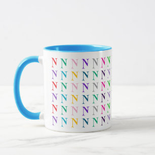 Bright Colorful Kids Personalized Monogram or Age Mug