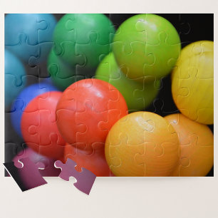 Bright Colorful Multi Color Balls Jigsaw Puzzle
