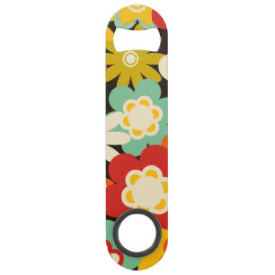Bright Colorful Retro Cute Floral Pattern