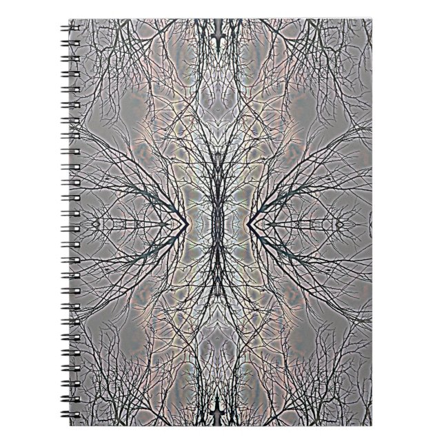 Bright Colorful Sky And Tree Branches Notebook (Front)