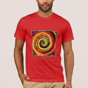 Bright Colorful Spiral Pattern T-Shirt