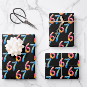 Bright Colors 67 No Meaning Whatsoever Wrapping Paper Sheet