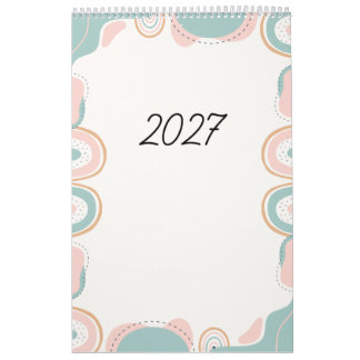 Bright Colour 12-Month Wall Calendar