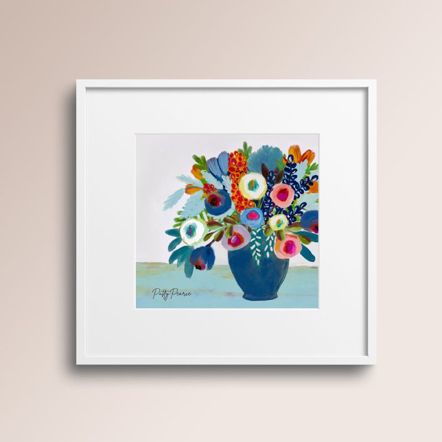 Bright Colour Flowers in a Vase Poster (Creator Uploaded)