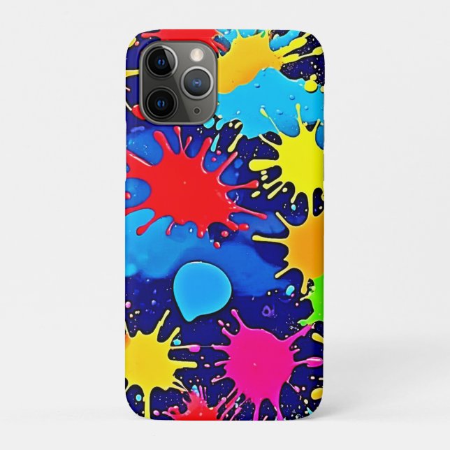 Bright Colour Splatter Case-Mate iPhone Case (Back)
