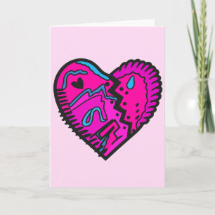 Bright Coloured 80's Themed Greeting  Card