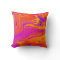 Bright Coloured Abstract Art Throw Pillow